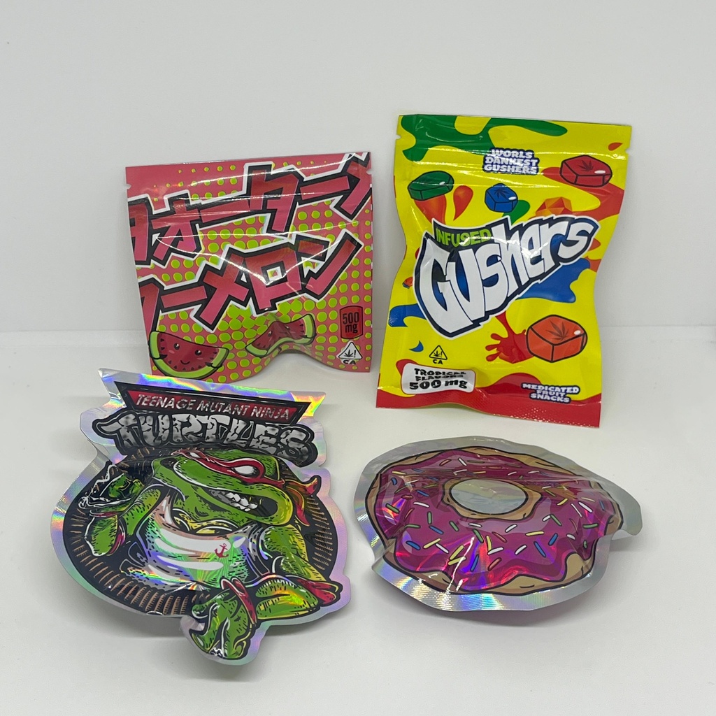 BOLSA VARIOS ZIPLOC PLATEADAS GOMITAS Y DISEÑO