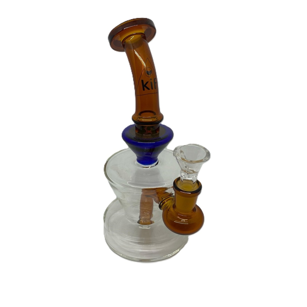 BONG KIF VIDRIO 14MM AMBAR 19CM