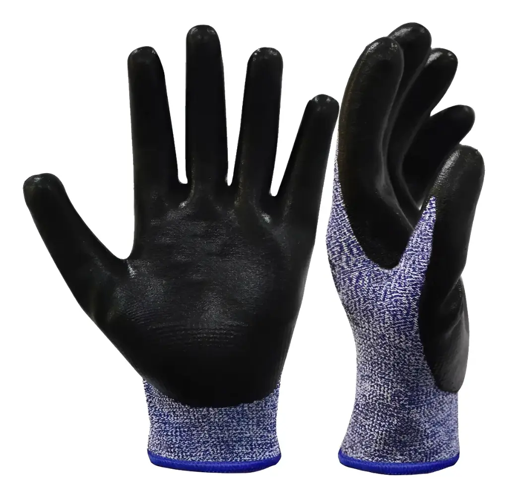 GUANTES STRECH BAÑO PUÑO NEGRO TALLE 8