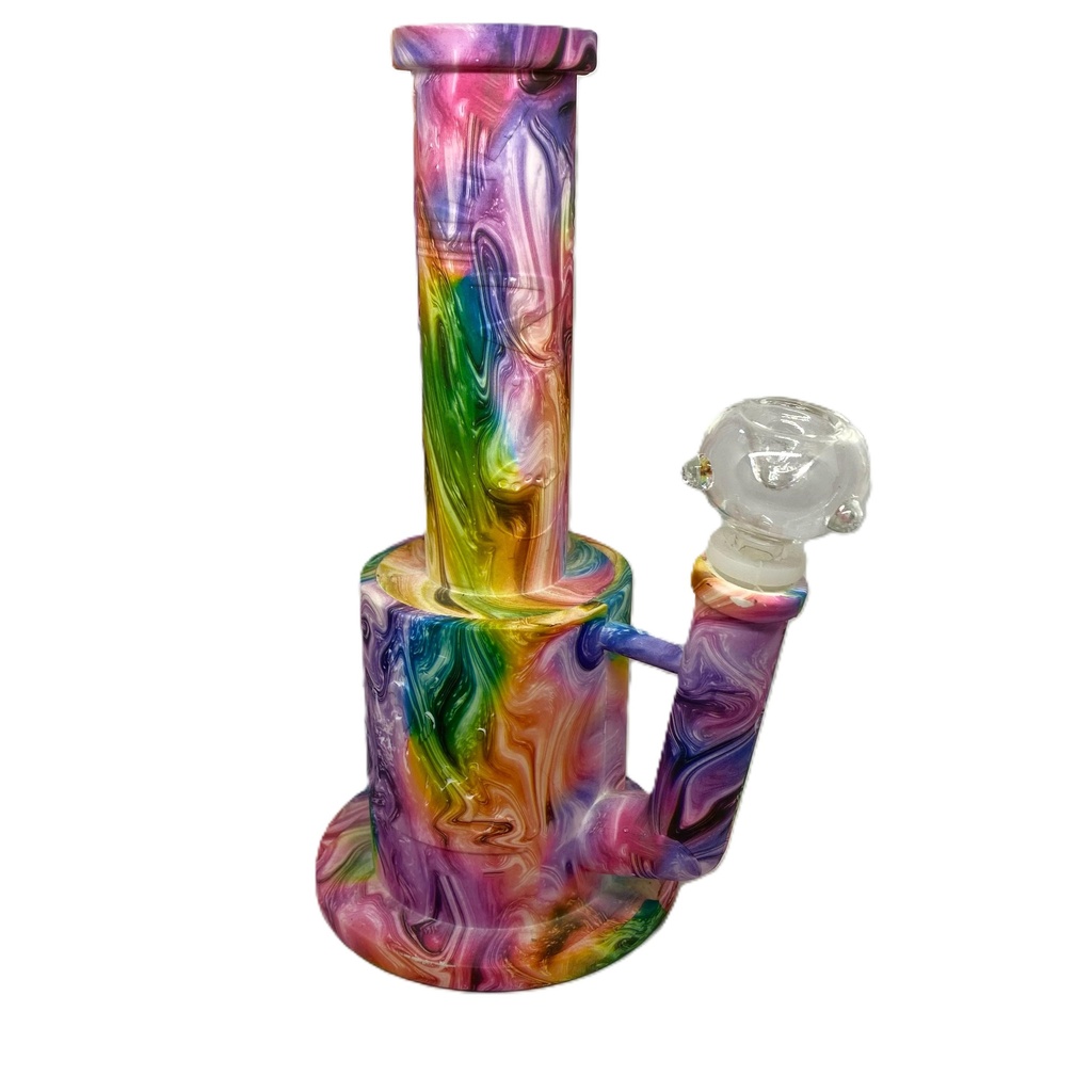 BONG VARIOS SILICONA ROSA Y VIOLETA