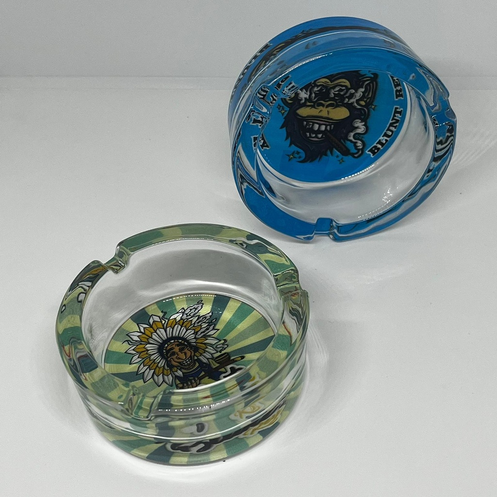 CENICERO BLUNT REY VIDRIO REDONDO