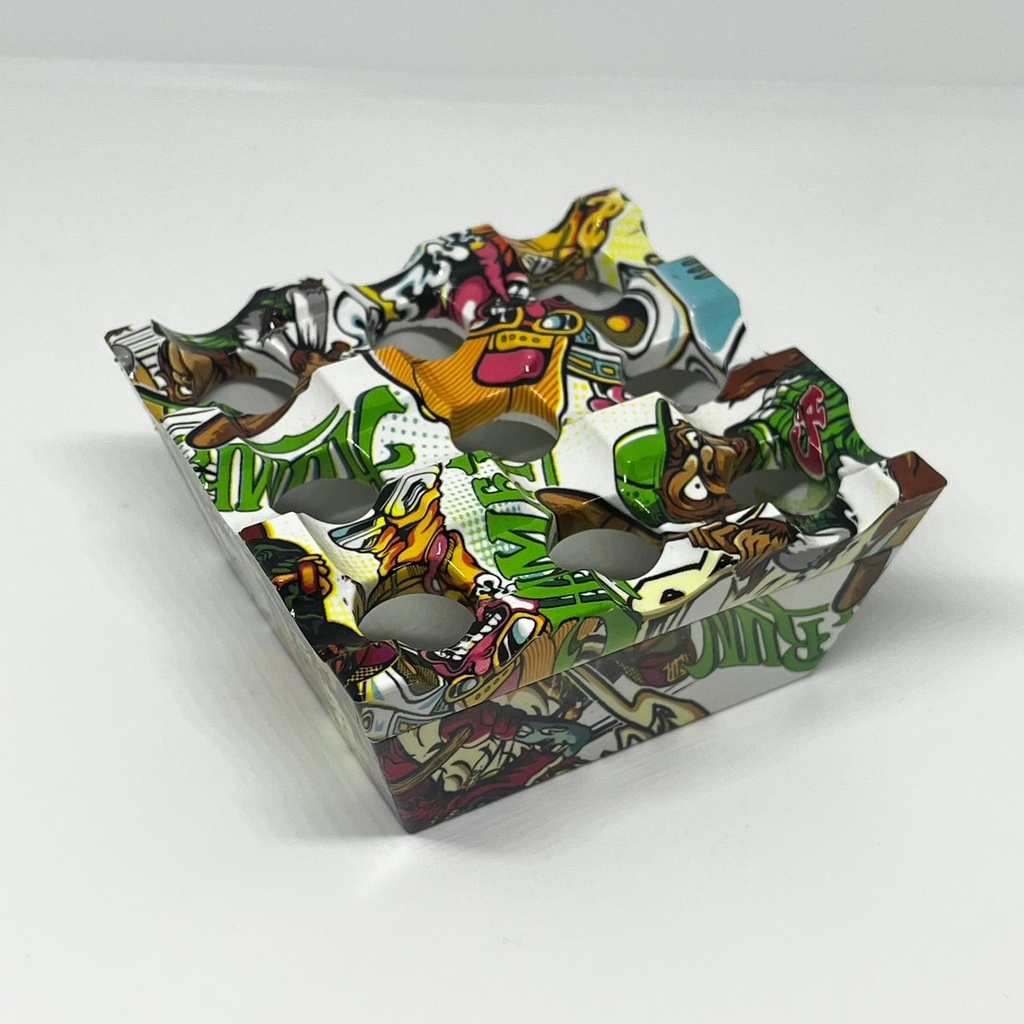 CENICERO ZEUS CUADRADO DISEÑO PLASTICO