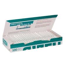 CIGARROS GIZEH MENTOLADOS x100u 