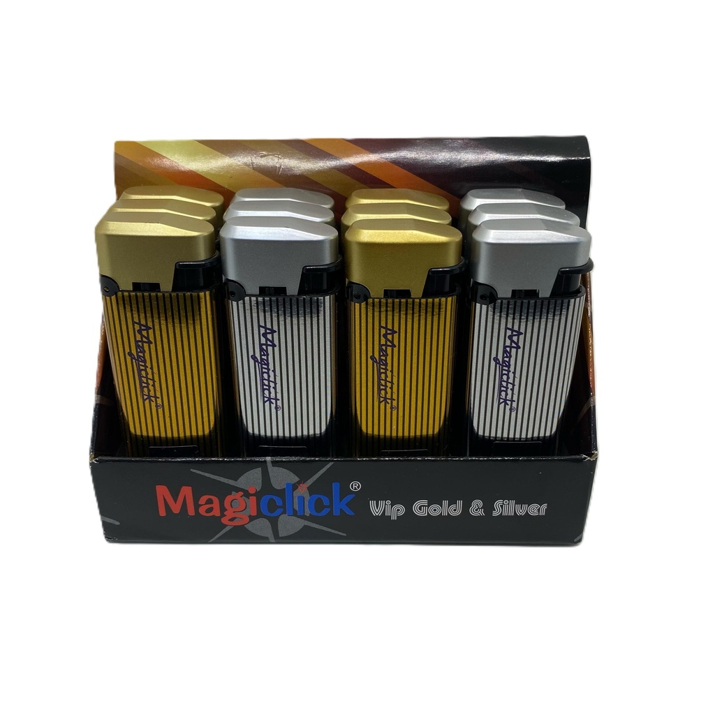 ENCENDEDOR MAGICLICK CATALITICO VIP CON TAPA RAYADO