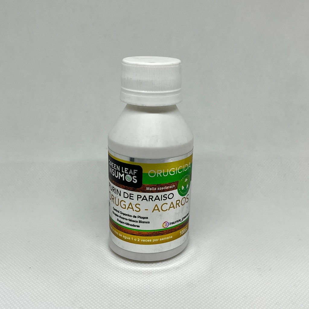 FERTILIZANTE GREEN LEAF PURIN DE PARAISO ORUGAS-ACAROS 100CC