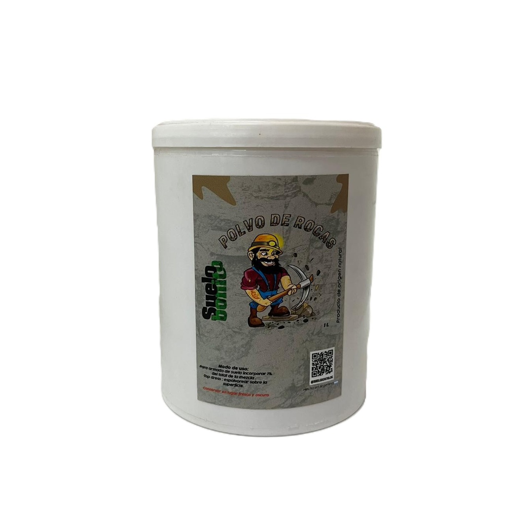 FERTILIZANTE SUELO BONITO POLVO DE ROCAS 1L