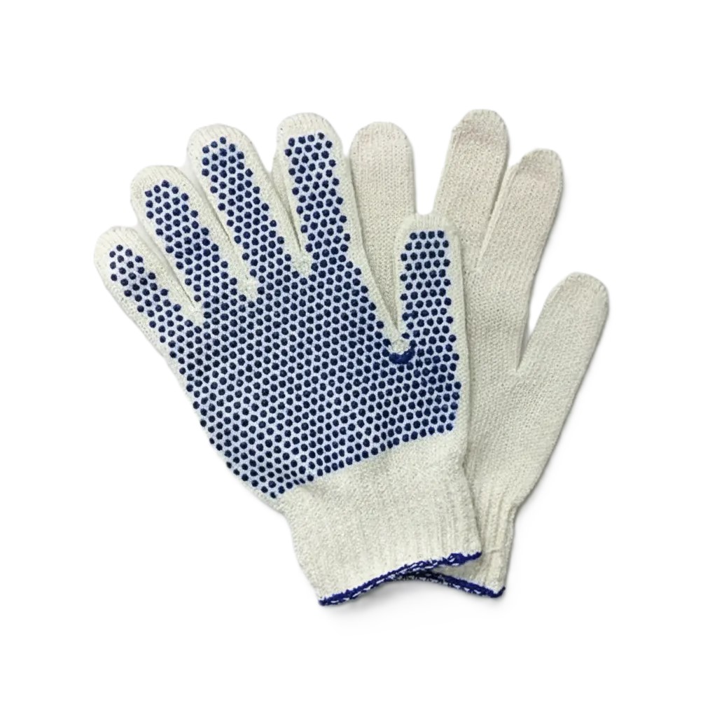 GUANTES ALGODON MOTEADOREFORZADO