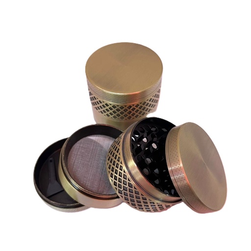 [1461] PICA VARIOS METAL LABRADO DORADO 4P