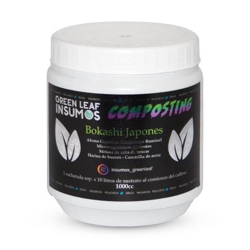 [1040] FERTILIZANTE COMPOSTING BOKASHI JAPONES  GREEN LEAF INSUMOS