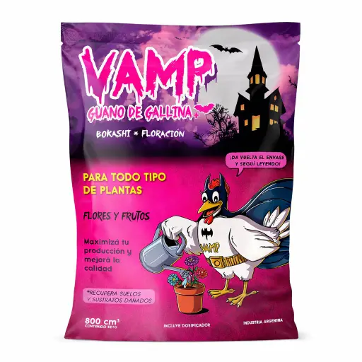 [1602] FERTILIZANTE VAMP FLORA GALLINA MURCIELAGO 800CM3